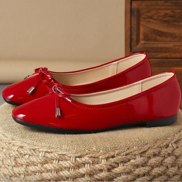 Women's Fashionable Square Toe Buckle Detailed Flat Shoes Autumn - Picture 2 of 4